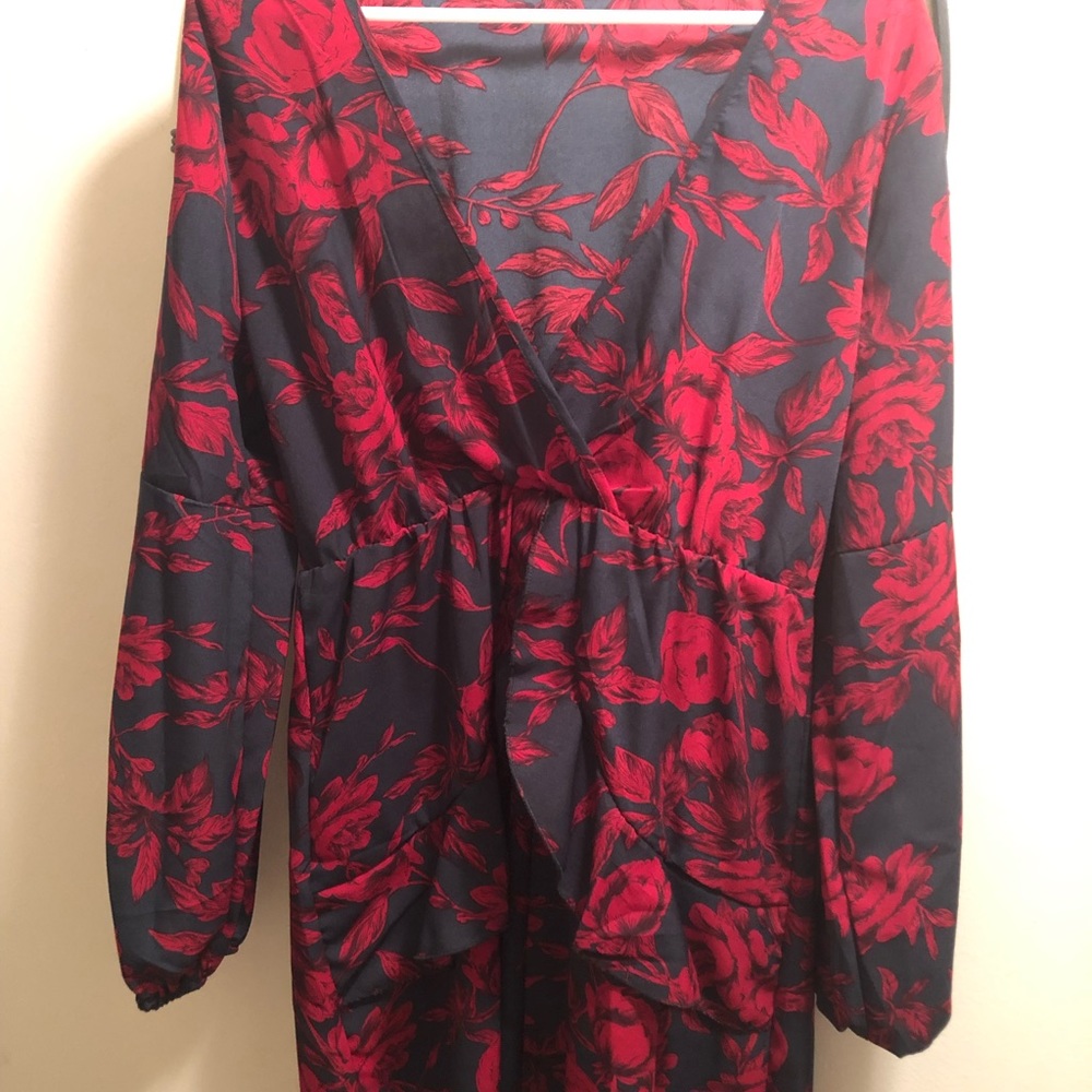 Short Red and Blue Dress
